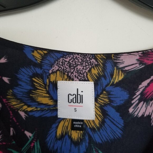 Cabi Olivia Floral Sheer Bell Sleeve Blouse 3506 - Picture 9 of 12